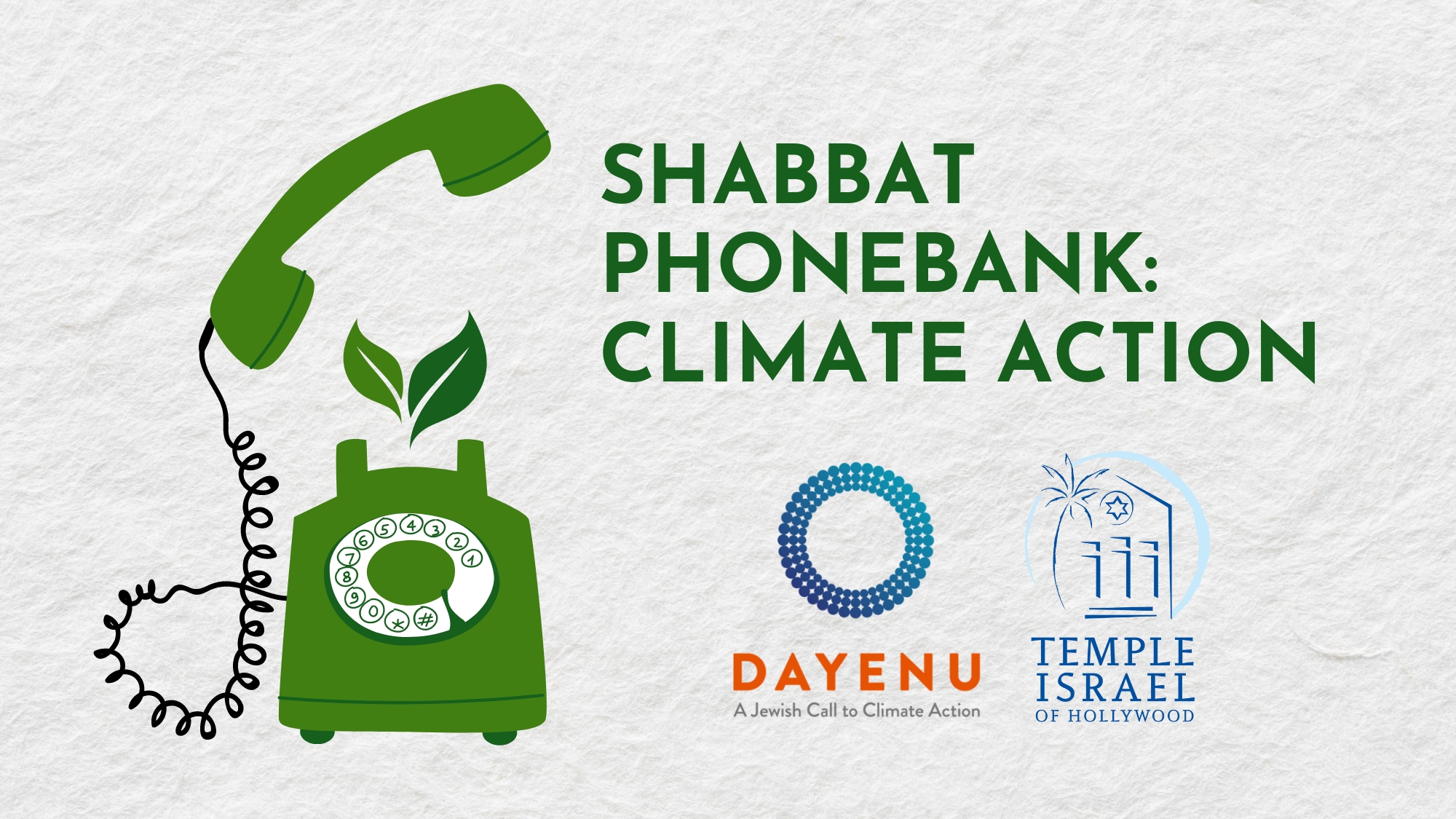 Shabbat Phonebank - Climate Action